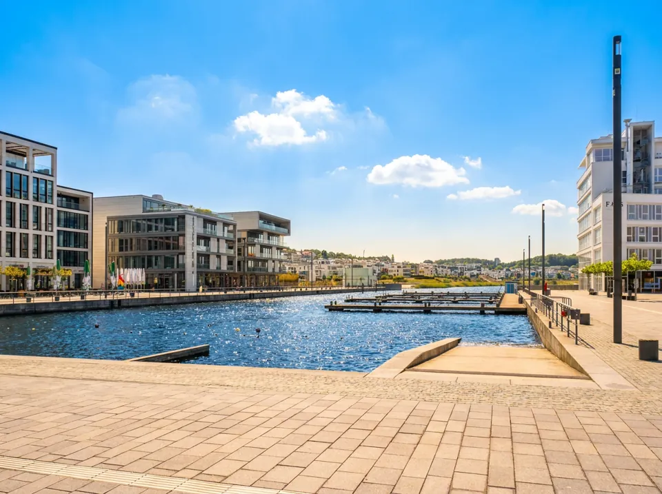 Hafenpromenade am Phoenix-See in Dortmund-Hörde