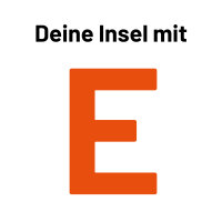 Insel mit E