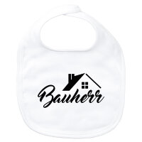 Baby Lätzchen Bauherr  Klettverschluss