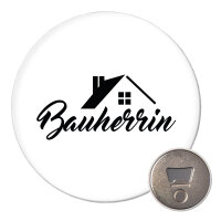 Magnet Bauherrin  59mm Kühlschrankmagnet...