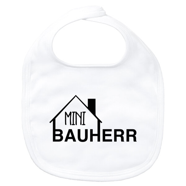 Baby Lätzchen Mini Bauherr  Klettverschluss