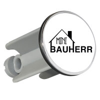 Waschbeckenstöpsel Mini Bauherr  4cm Abflussstopfen