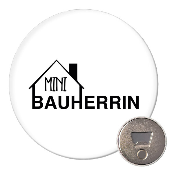 Magnet Mini Bauherrin  59mm Kühlschrankmagnet Flaschenöffner