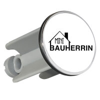 Waschbeckenstöpsel Mini Bauherrin  4cm Abflussstopfen