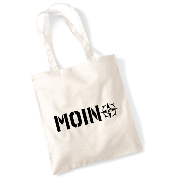 Jutebeutel Moin Kompass 10 Liter
