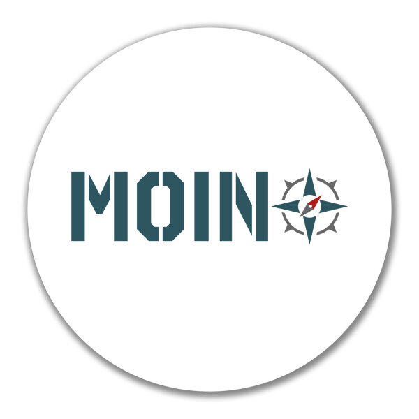 Aufkleber Moin Kompass 10cm Sticker