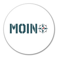 Aufkleber Moin Kompass 10cm Sticker