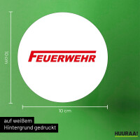 Aufkleber Feuerwehr 10cm Sticker