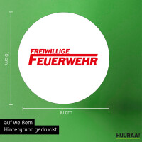 Aufkleber Freiwillige Feuerwehr 10cm Sticker
