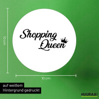 Aufkleber Shopping Queen  10cm Sticker