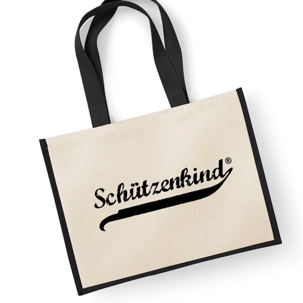 Jutetasche Schützenkind Vintage Black 21 Liter