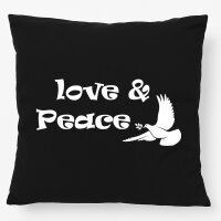 Kissen Love & Peace  40x40cm