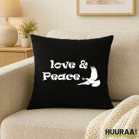 Kissen Love & Peace  40x40cm
