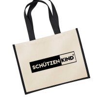Jutetasche Schützenkind Modern Black 21 Liter