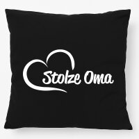Kissen Stolze Oma Herz 40x40cm