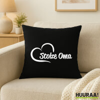 Kissen Stolze Oma Herz 40x40cm