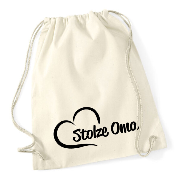 Turnbeutel Stolze Oma Herz 12 Liter