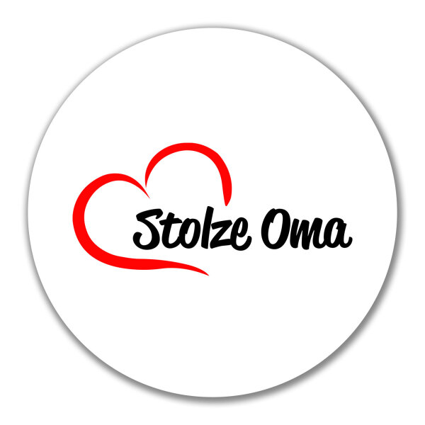 Aufkleber Stolze Oma Herz 10cm Sticker