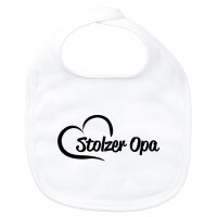 Baby Lätzchen Stolzer Opa Herz Klettverschluss