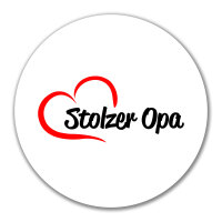 Aufkleber Stolzer Opa Herz 10cm Sticker