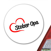Aufkleber Stolzer Opa Herz 10cm Sticker