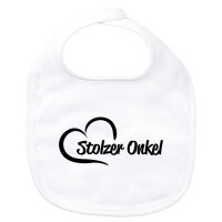 Baby Lätzchen Stolzer Onkel Herz Klettverschluss