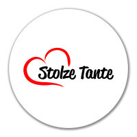 Aufkleber Stolze Tante Herz 10cm Sticker