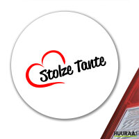 Aufkleber Stolze Tante Herz 10cm Sticker