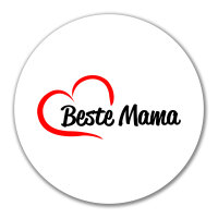 Aufkleber Beste Mama Herz 10cm Sticker