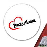 Aufkleber Beste Mama Herz 10cm Sticker