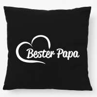 Kissen Bester Papa Herz 40x40cm