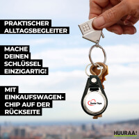 Anhänger Bester Papa Herz Metall mit Kunstleder