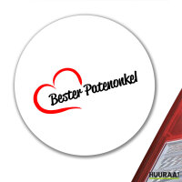 Aufkleber Bester Patenonkel Herz 10cm Sticker