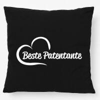 Kissen Beste Patentante Herz 40x40cm