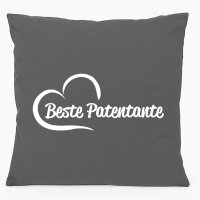 Sofakissen Beste Patentante Herz 40x40cm mit Füllung...