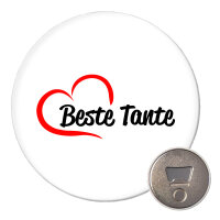 Magnet Beste Tante Herz 59mm Kühlschrankmagnet...