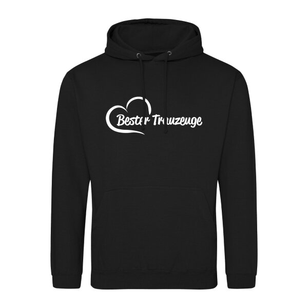 Unisex Hoodie Bester Trauzeuge Herz Größe S-3XL