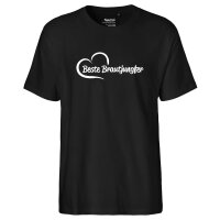 Herren T-Shirt Beste Brautjungfer Herz