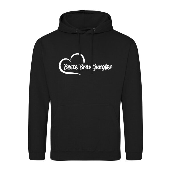 Unisex Hoodie Beste Brautjungfer Herz Größe S-3XL