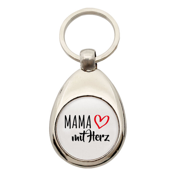 Schlüsselanhänger Mama mit Herz