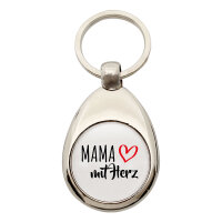 Schlüsselanhänger Mama mit Herz
