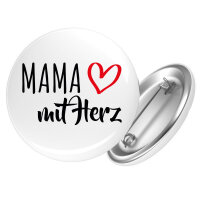 Button Mama mit Herz
