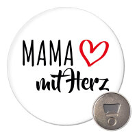 Magnet Mama mit Herz 59mm Kühlschrankmagnet...