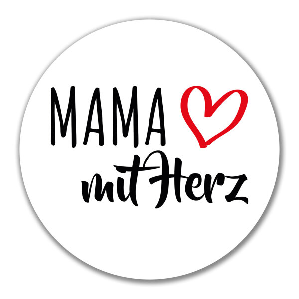 Aufkleber Mama mit Herz 10cm Sticker