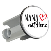 Waschbeckenstöpsel Mama mit Herz 4cm Abflussstopfen