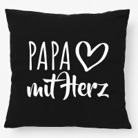 Kissen Papa mit Herz 40x40cm