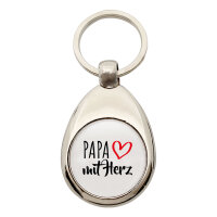 Schlüsselanhänger Papa mit Herz