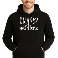 Unisex Hoodie Oma mit Herz Größe S-3XL