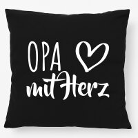 Kissen Opa mit Herz 40x40cm