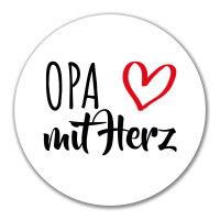 Aufkleber Opa mit Herz 10cm Sticker